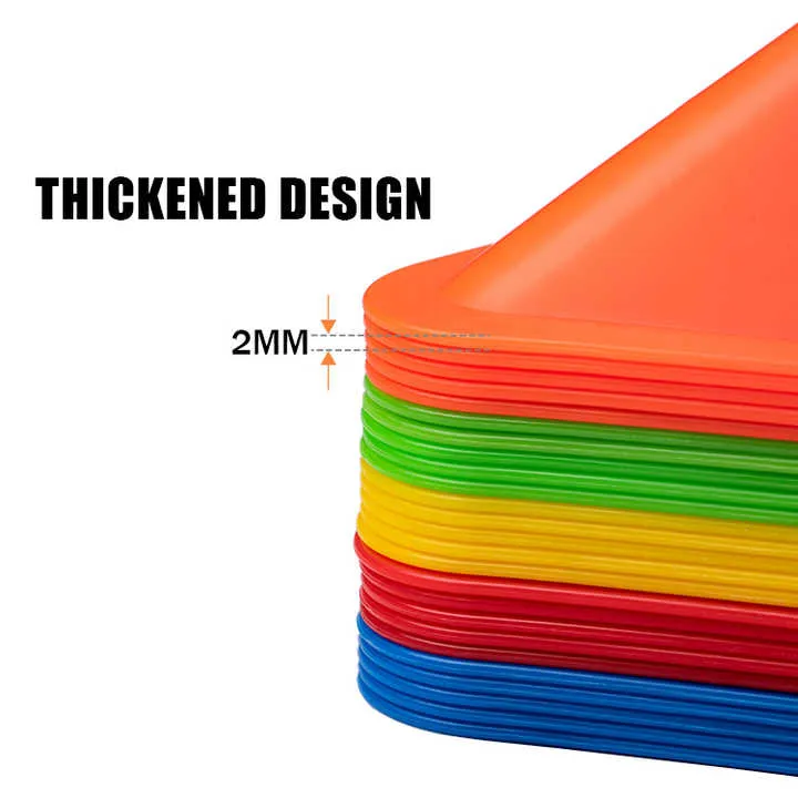 متعددة الألوان لينة لكرة القدم التدريب المخاريط . Multicolor Soft Soccer Training Cones Marker