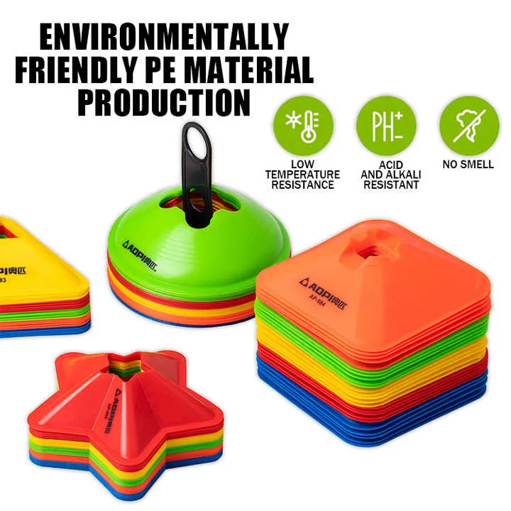 متعددة الألوان لينة لكرة القدم التدريب المخاريط . Multicolor Soft Soccer Training Cones Marker