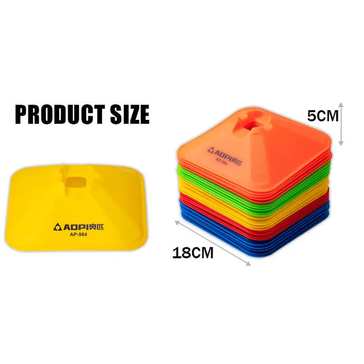 متعددة الألوان لينة لكرة القدم التدريب المخاريط . Multicolor Soft Soccer Training Cones