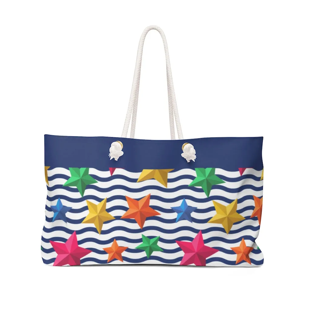 Beach Waves Oversized Weekender Bag | Summer Aesthetic Gift | Beach Life Tote Bag
