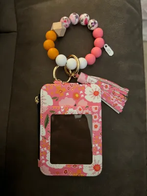 Coin Credit Card Keychains with Silicone Wristlets