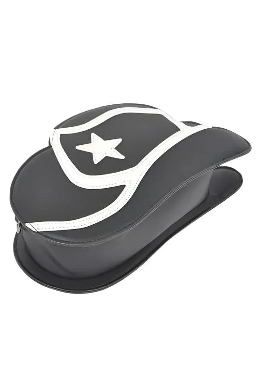 Cowboy Hat Shape Western Style Fashion Statement Iconic Swing Crossbody Bag