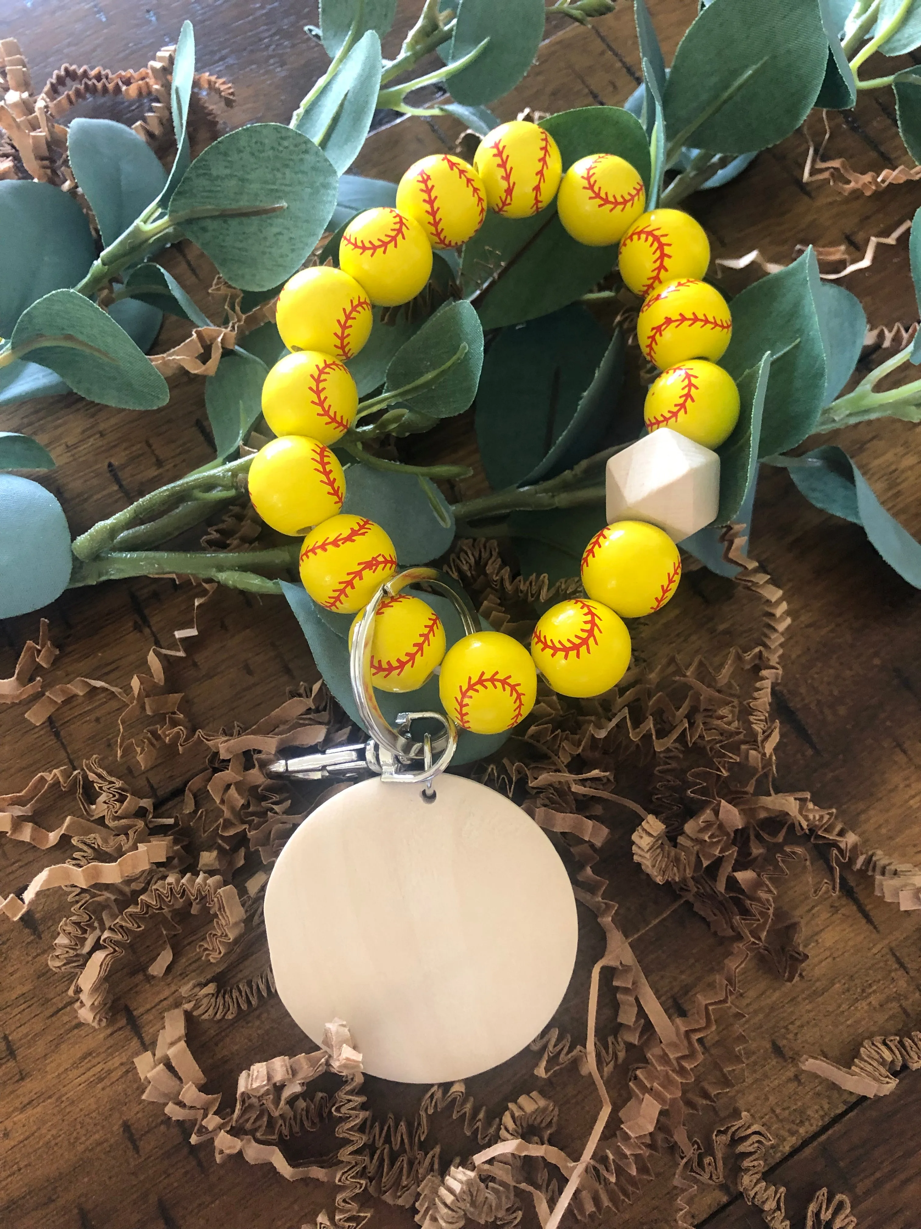 CREATE YOUR OWN - Baseball/Softball Wristlet Keychain (All wristlets- All designs)