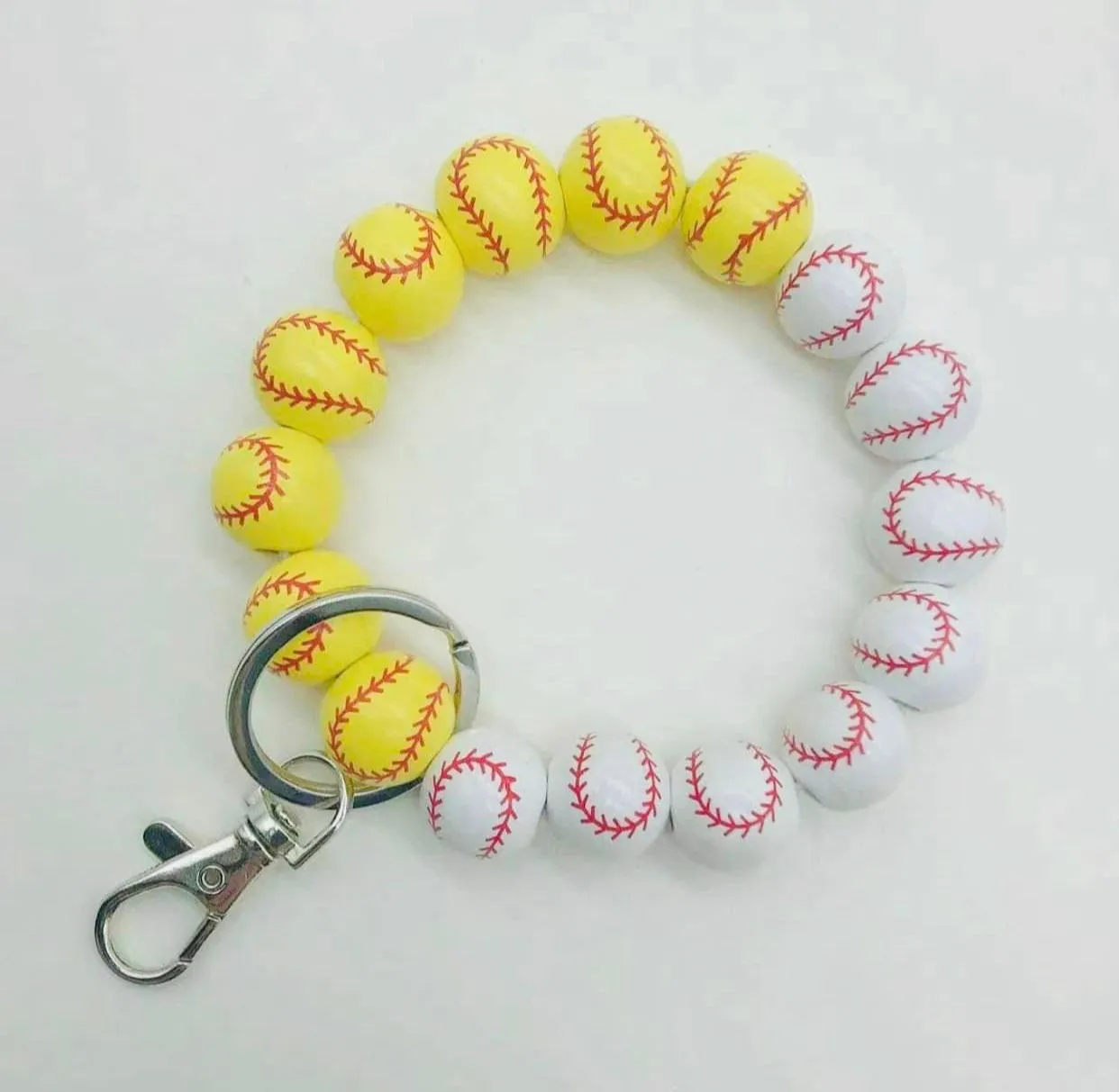 CREATE YOUR OWN - Baseball/Softball Wristlet Keychain (All wristlets- All designs)