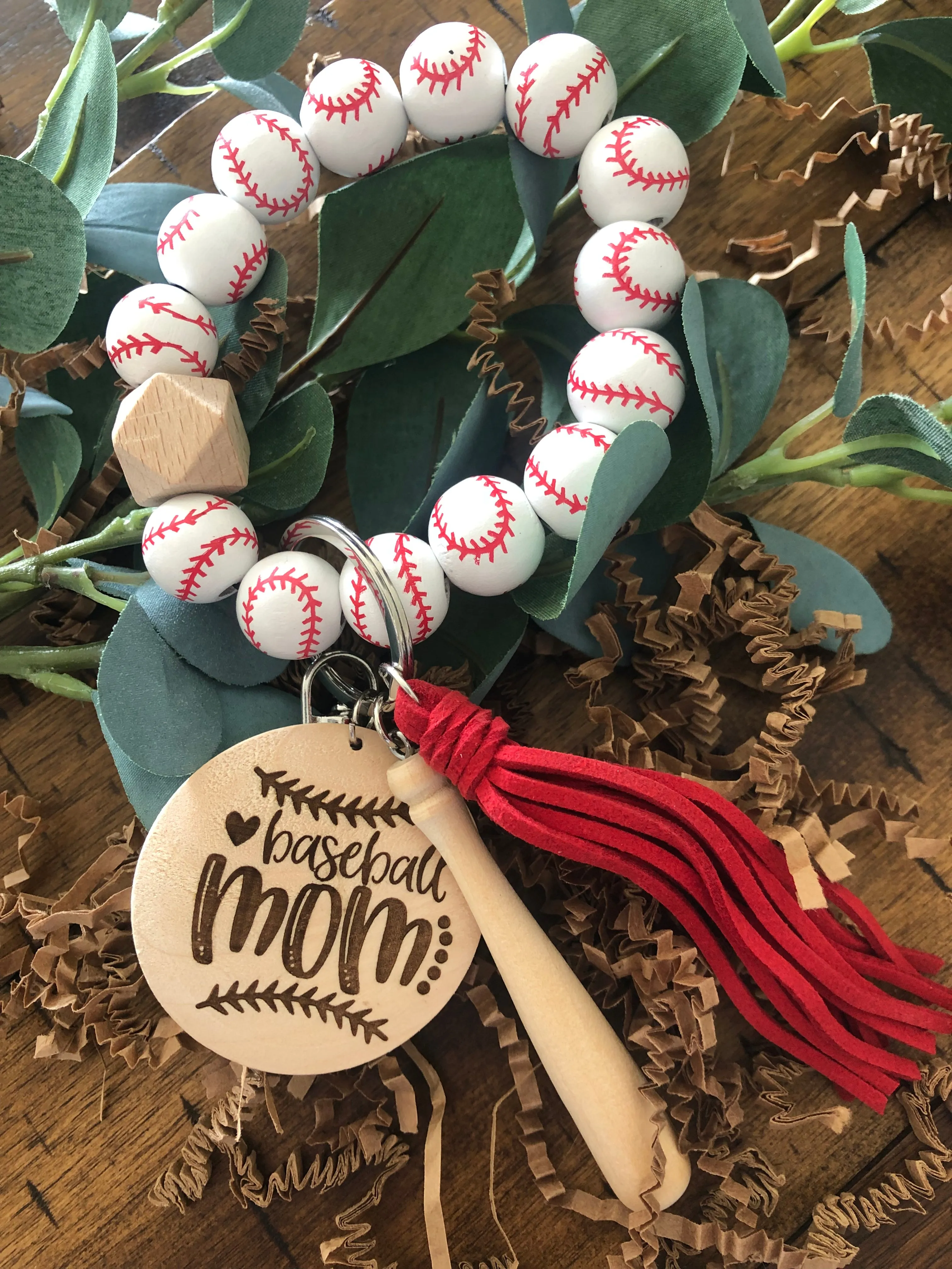 CREATE YOUR OWN - Baseball/Softball Wristlet Keychain (All wristlets- All designs)