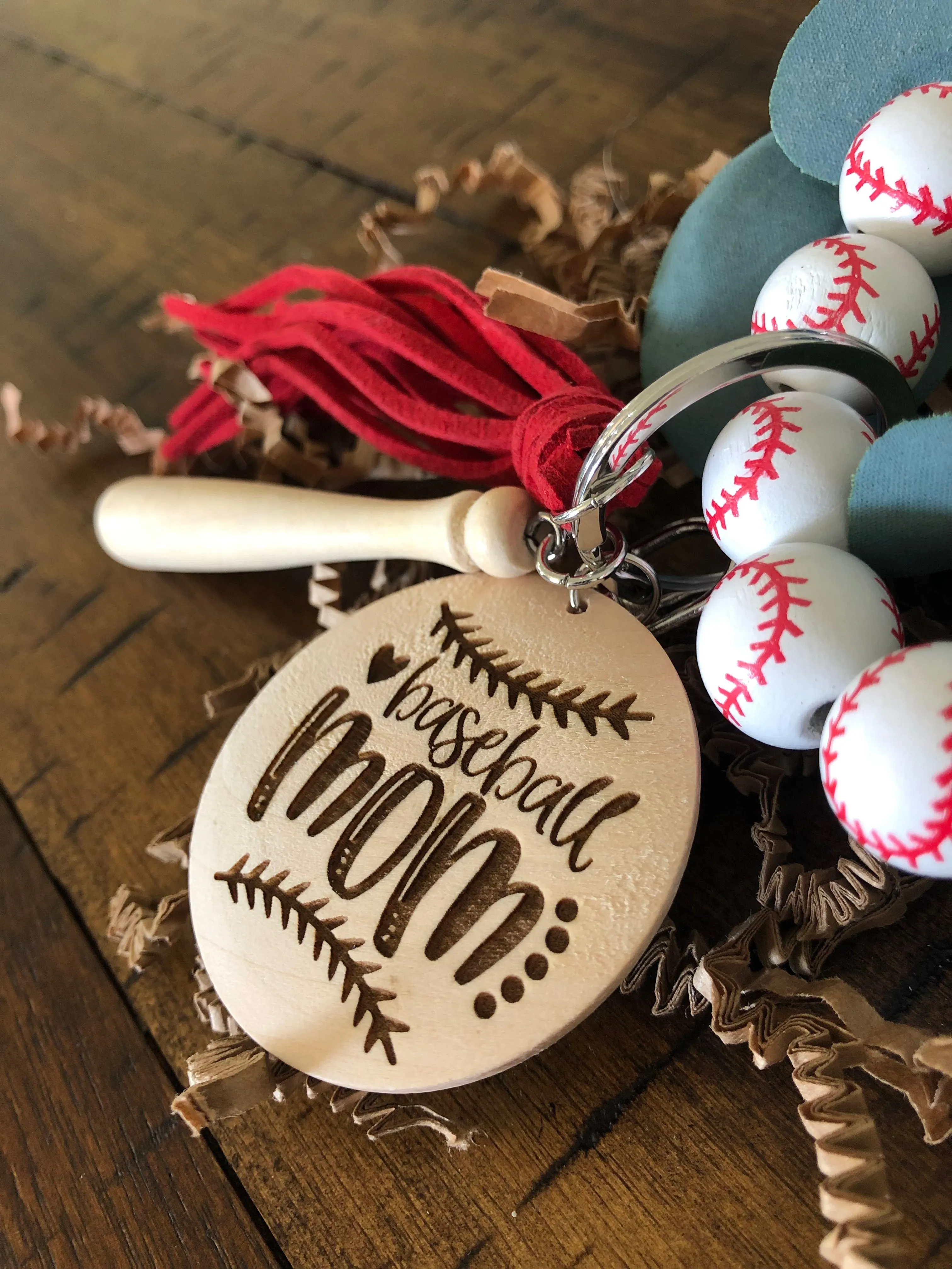 CREATE YOUR OWN - Baseball/Softball Wristlet Keychain (All wristlets- All designs)