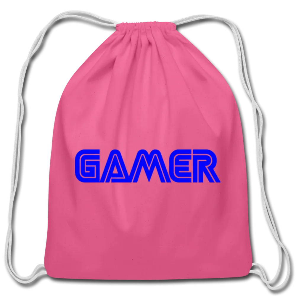 Gamer Word Text Art Cotton Drawstring Bag