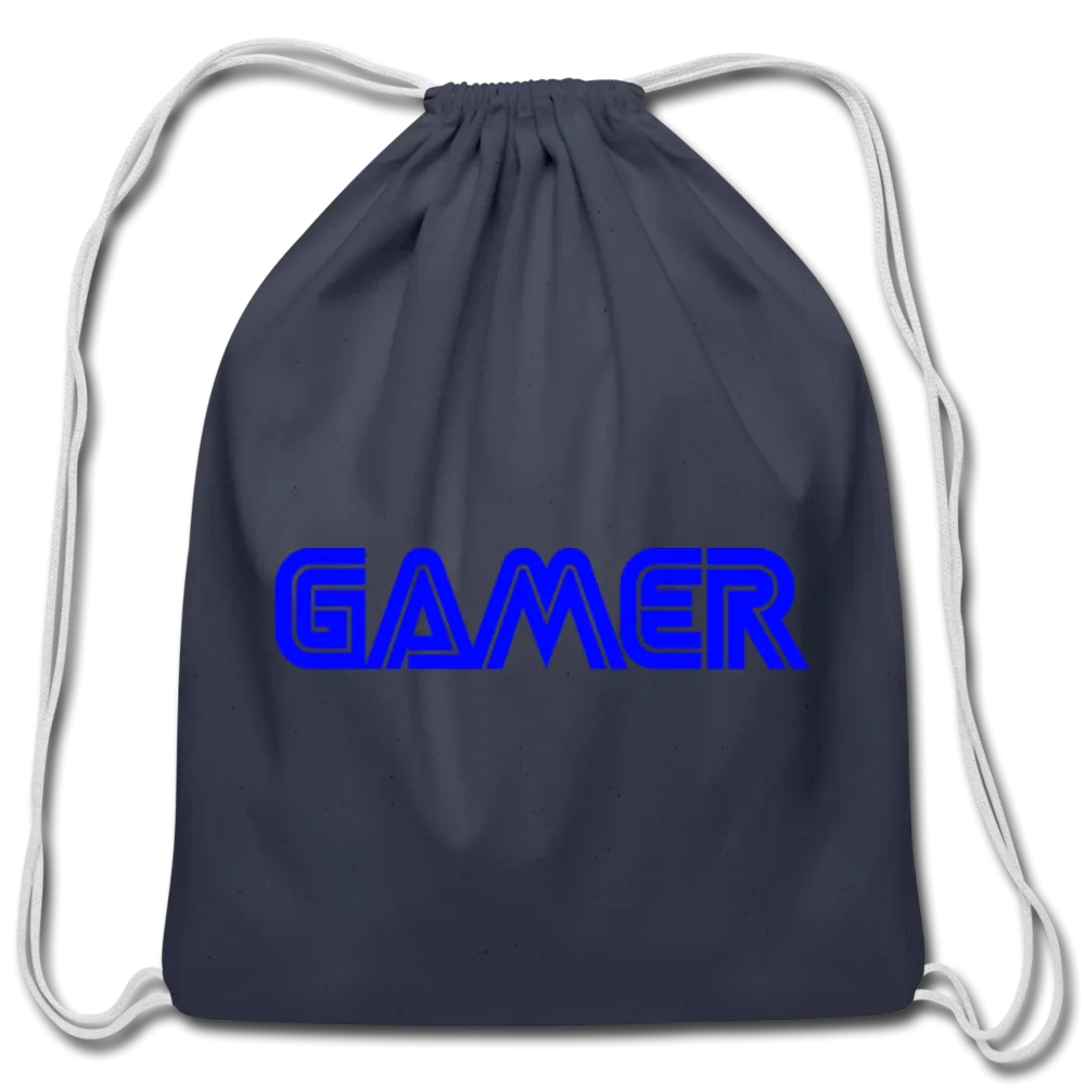 Gamer Word Text Art Cotton Drawstring Bag