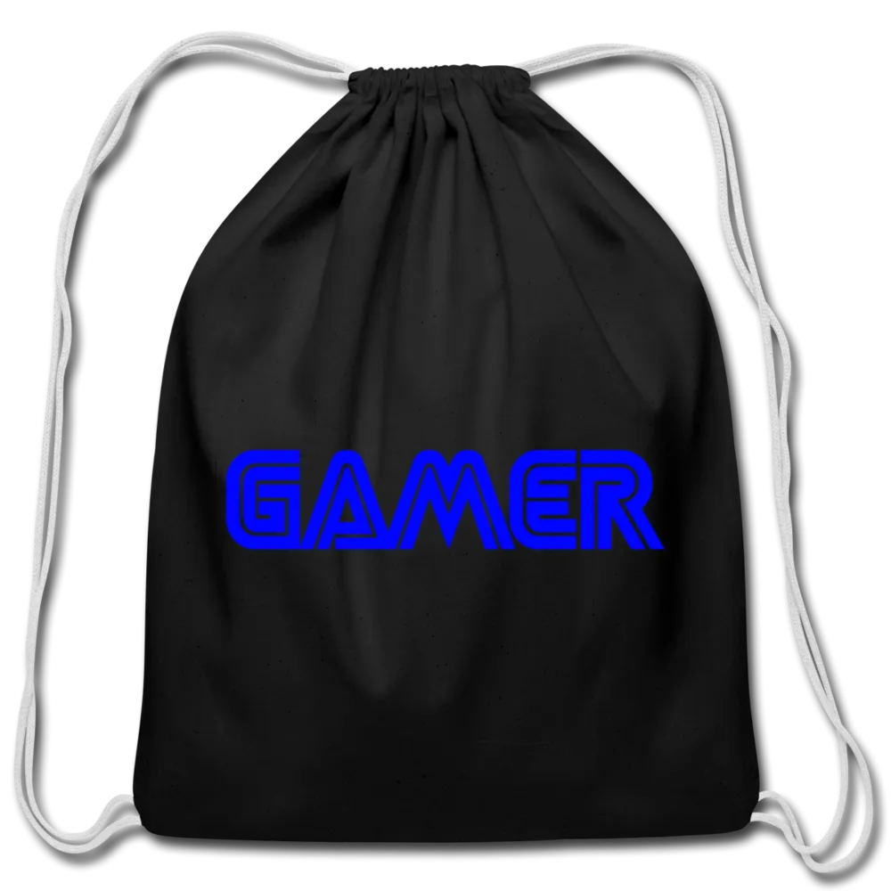 Gamer Word Text Art Cotton Drawstring Bag
