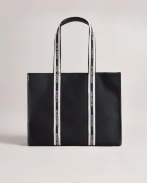 Georjey Branded Webbing Canvas Tote