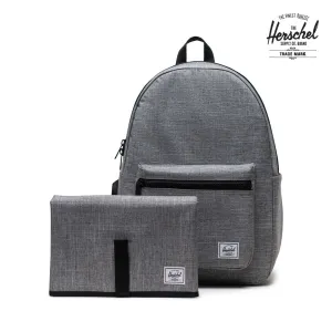 Herschel Settlement Backpack Diaper Bag - 23.9L - Raven Crosshatch