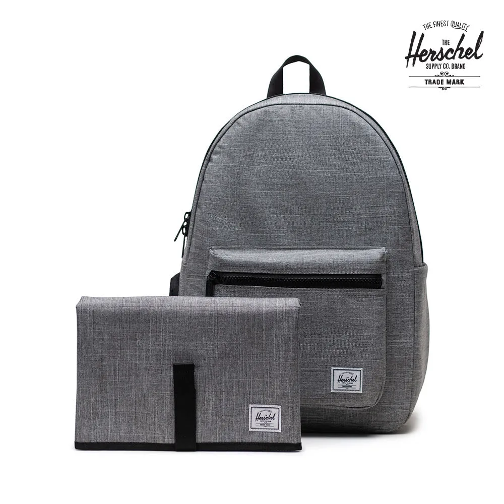 Herschel Settlement Backpack Diaper Bag - 23.9L - Raven Crosshatch
