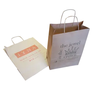 Large 16" x 12" Twist Paper Bags