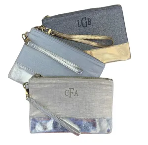 Luxe Metallic Wristlet