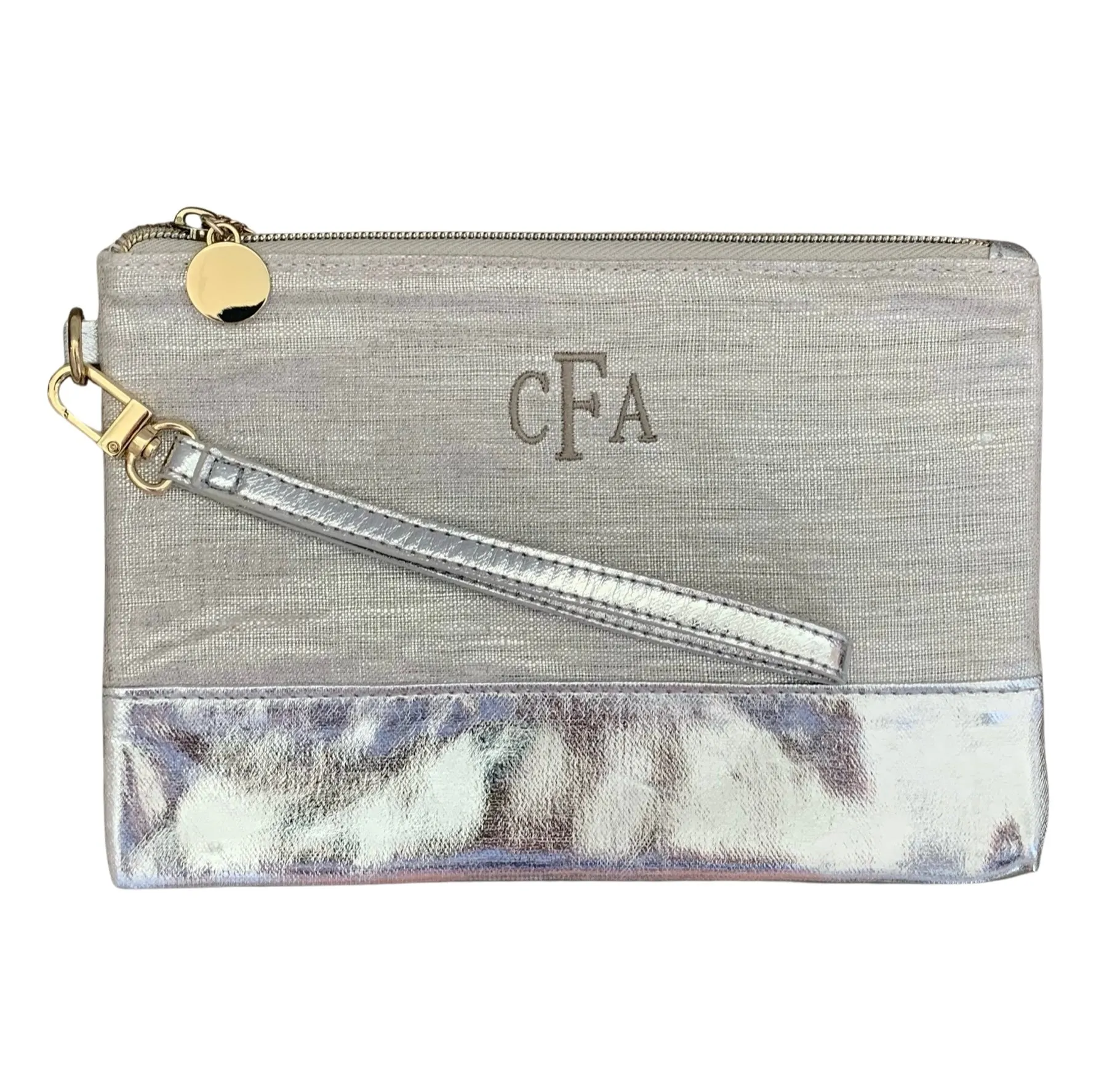 Luxe Metallic Wristlet