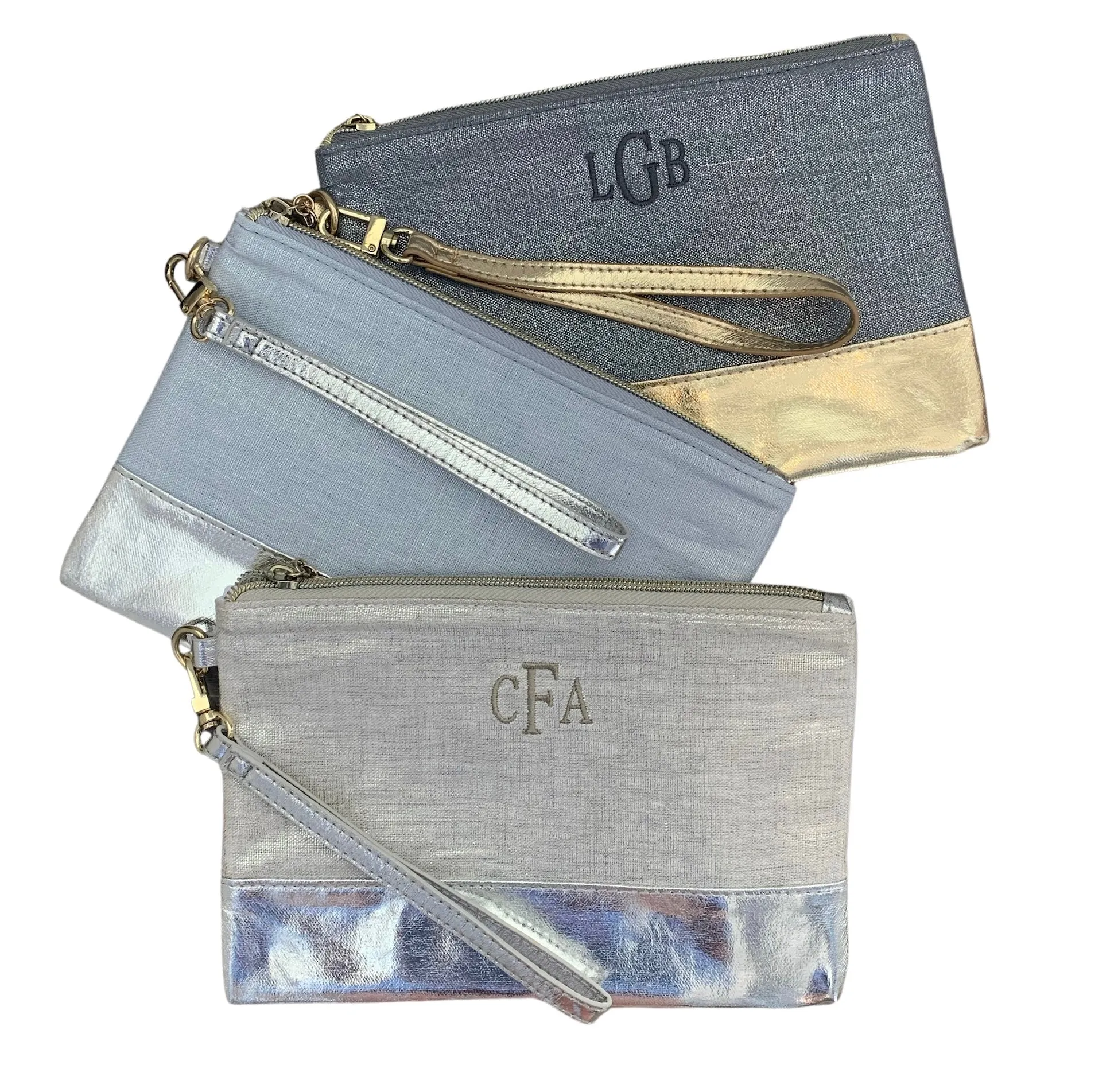 Luxe Metallic Wristlet