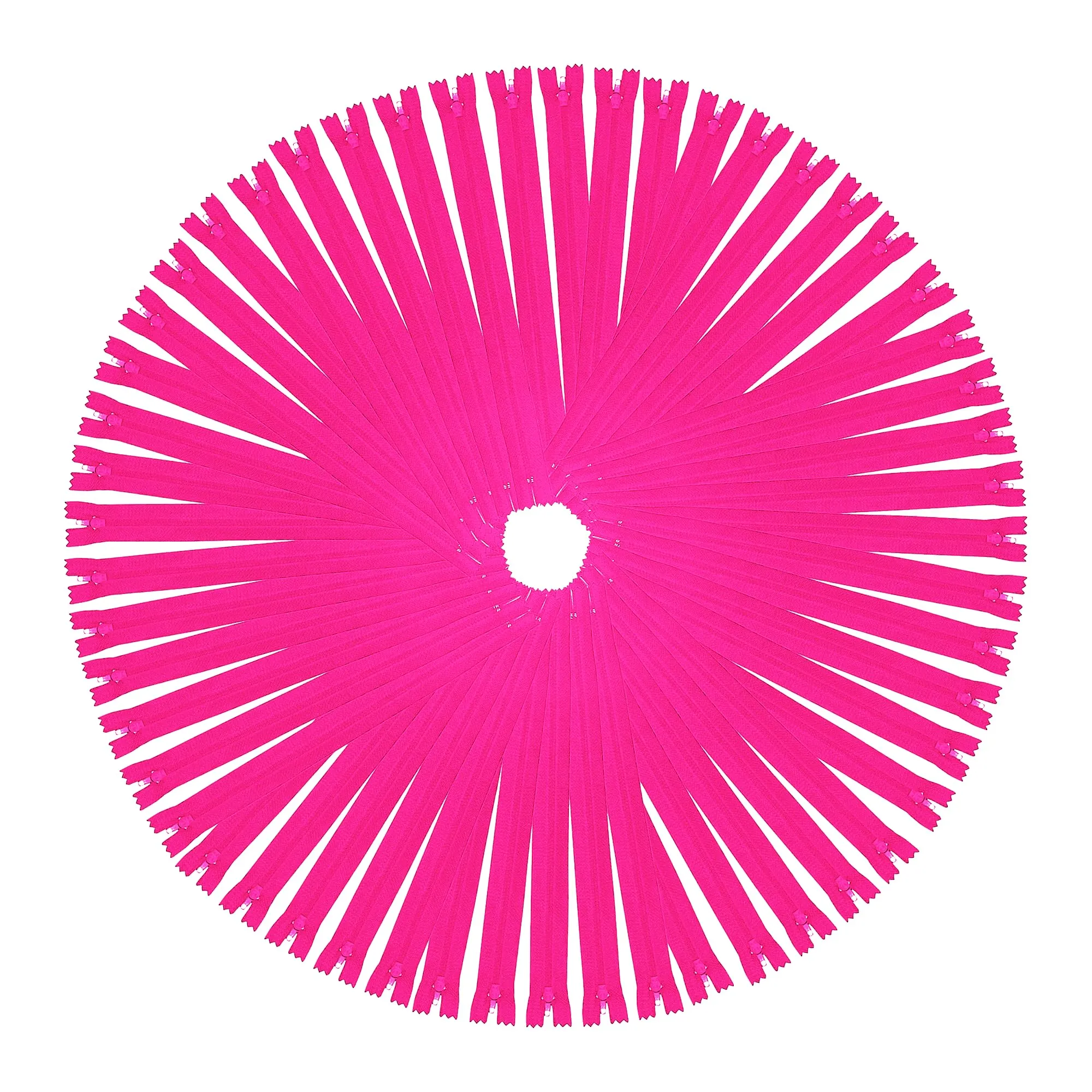 Mandala Crafts Pink Nylon Zippers for Sewing Zipper in Bulk -  Pink Zippers Sewing Supplies - Pink Sewing Zippers for Tailor Zipper Replacement