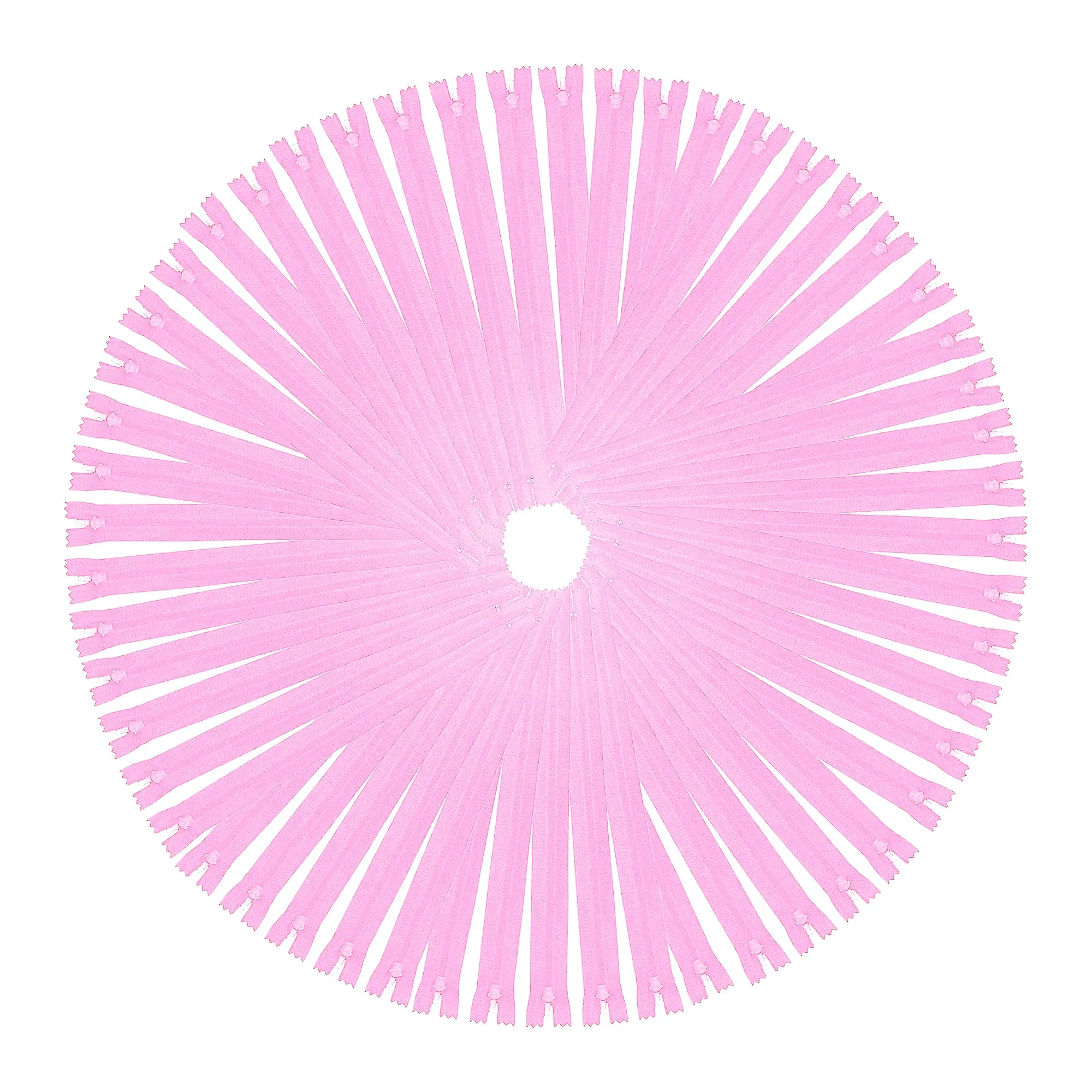 Mandala Crafts Pink Nylon Zippers for Sewing Zipper in Bulk -  Pink Zippers Sewing Supplies - Pink Sewing Zippers for Tailor Zipper Replacement
