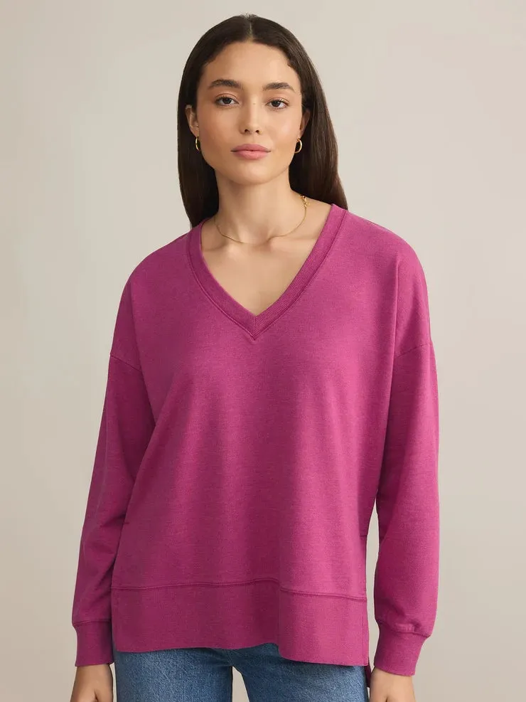 Modern V-Neck Weekender Magenta by Z Supply
