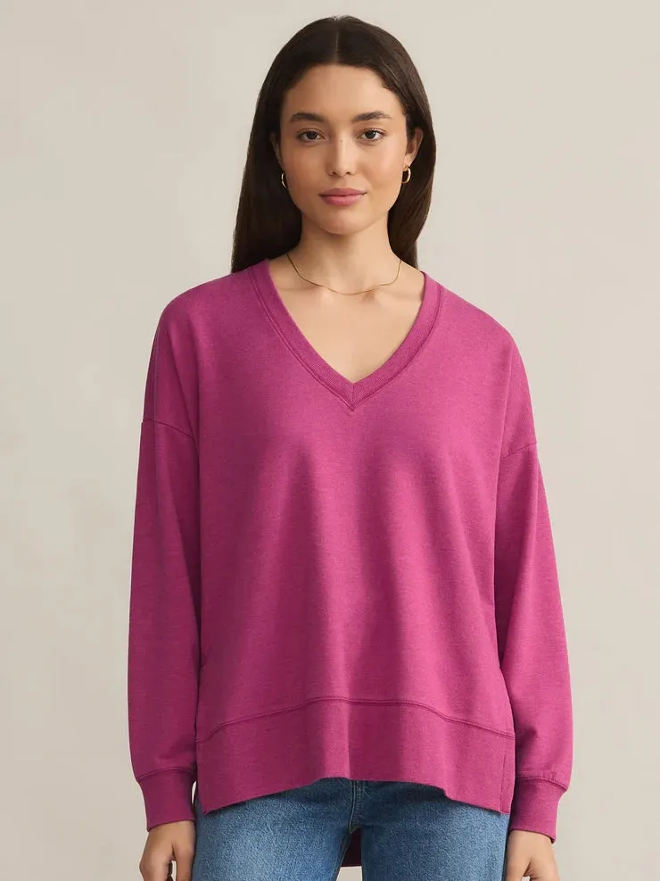 Modern V-Neck Weekender Magenta by Z Supply