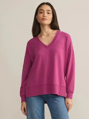 Modern V-Neck Weekender Magenta by Z Supply
