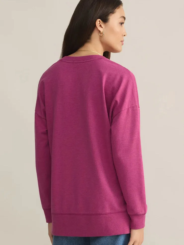 Modern V-Neck Weekender Magenta by Z Supply