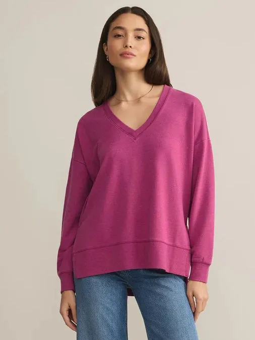 Modern V-Neck Weekender Magenta by Z Supply