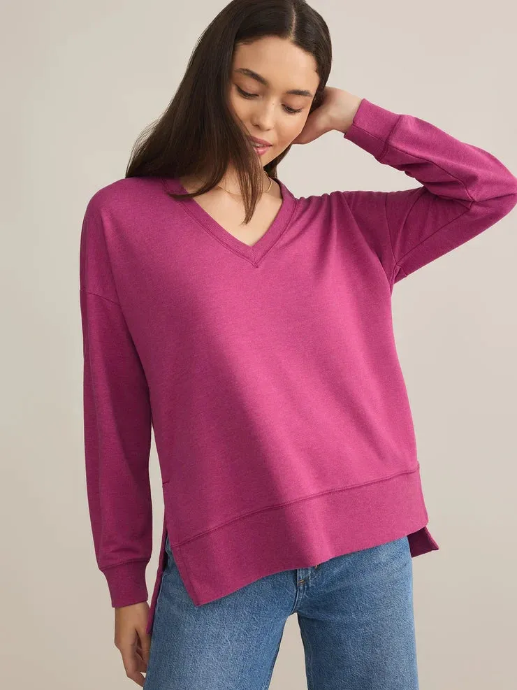 Modern V-Neck Weekender Magenta by Z Supply