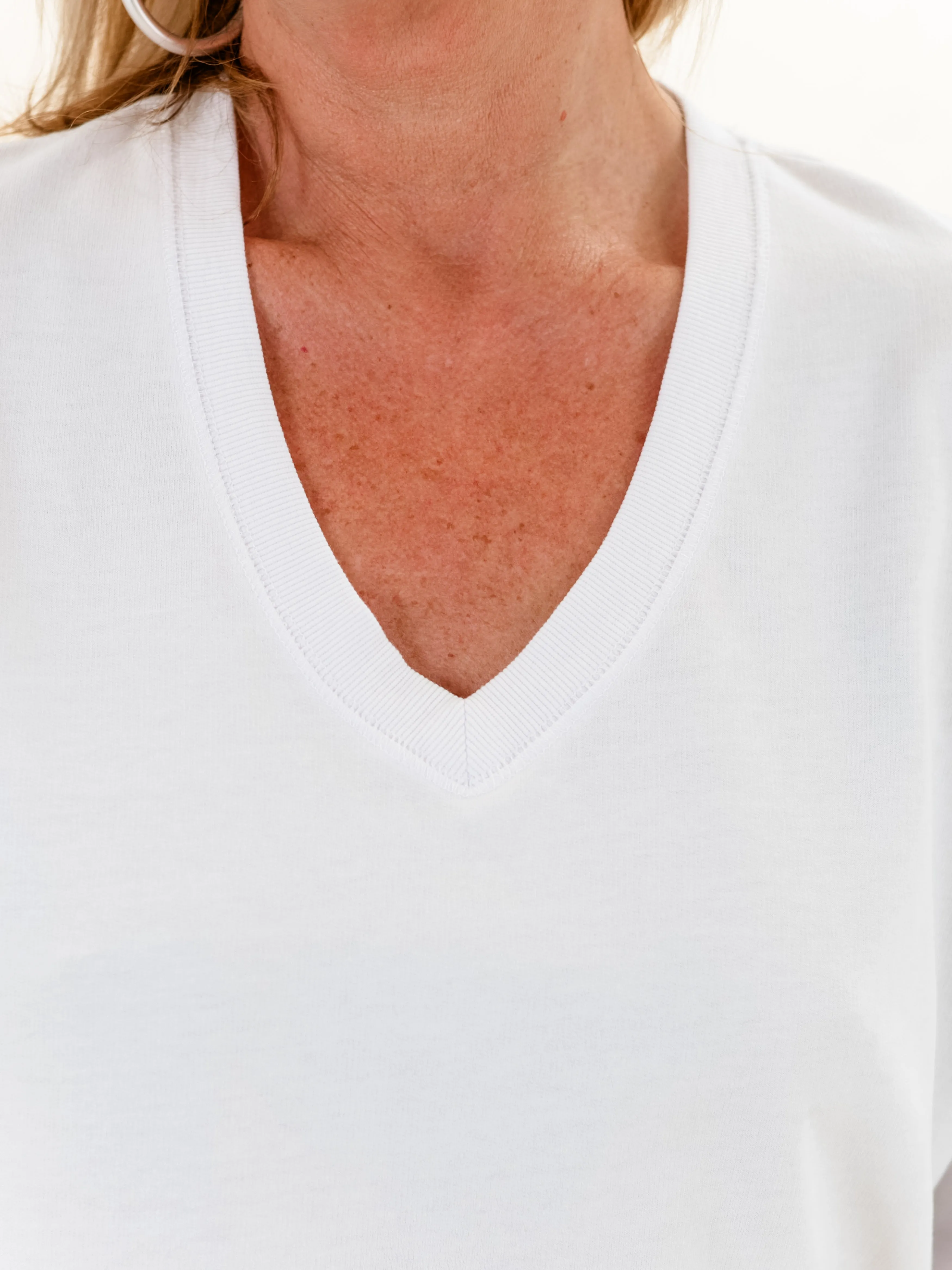 Modern VNeck Weekender in White by Z Supply