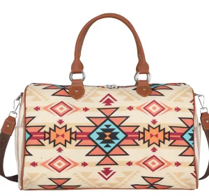 Montana West Aztec Canvas Weekender Bag |Handbag