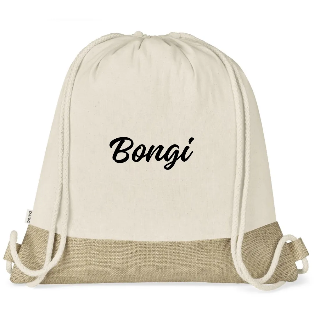 Okiyo Bijin Cotton Drawstring Bag - 150gsm