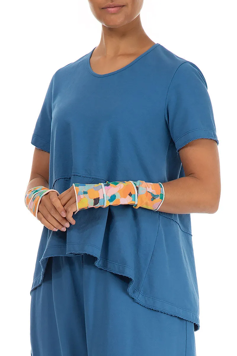Orange Burst Cotton Wristlets