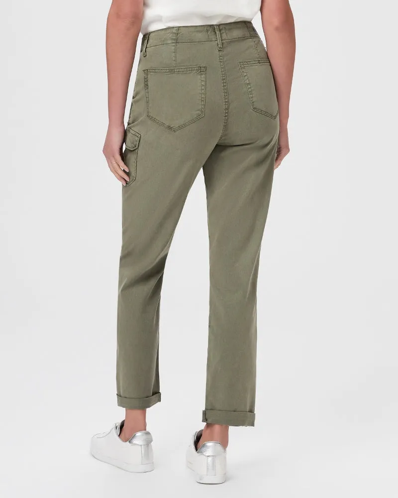 Paige Drew Cargo Jeans in Ivy Green