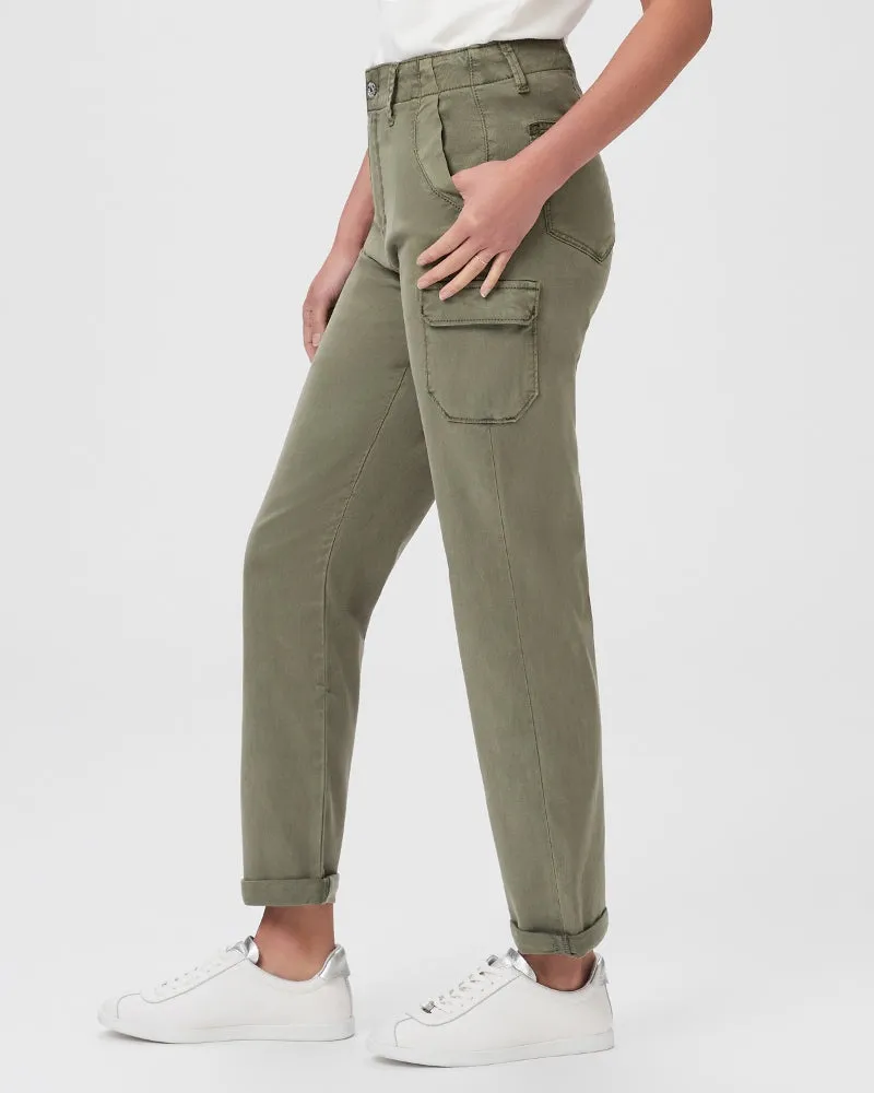 Paige Drew Cargo Jeans in Ivy Green