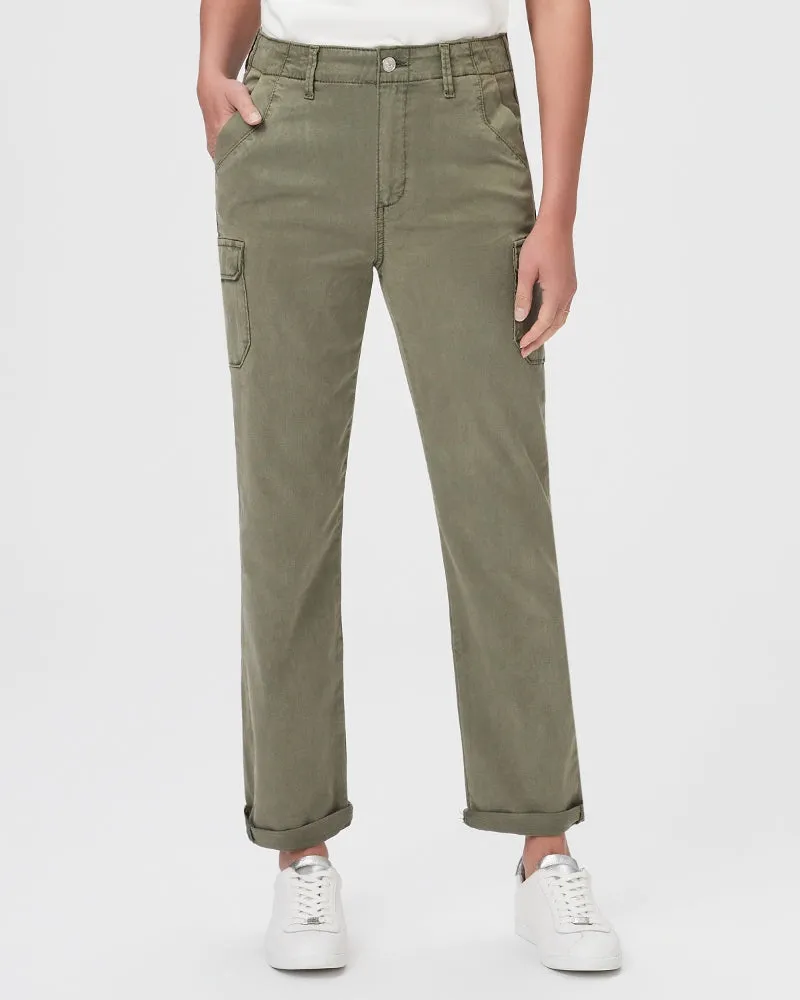 Paige Drew Cargo Jeans in Ivy Green