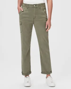 Paige Drew Cargo Jeans in Ivy Green