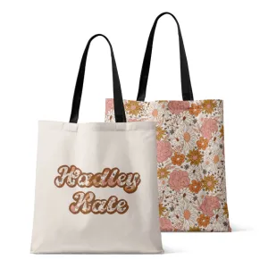 Personalized Tote Bags | Boho Floral