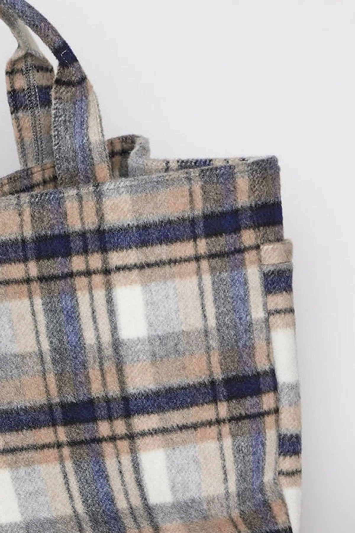 PLAID TOTE