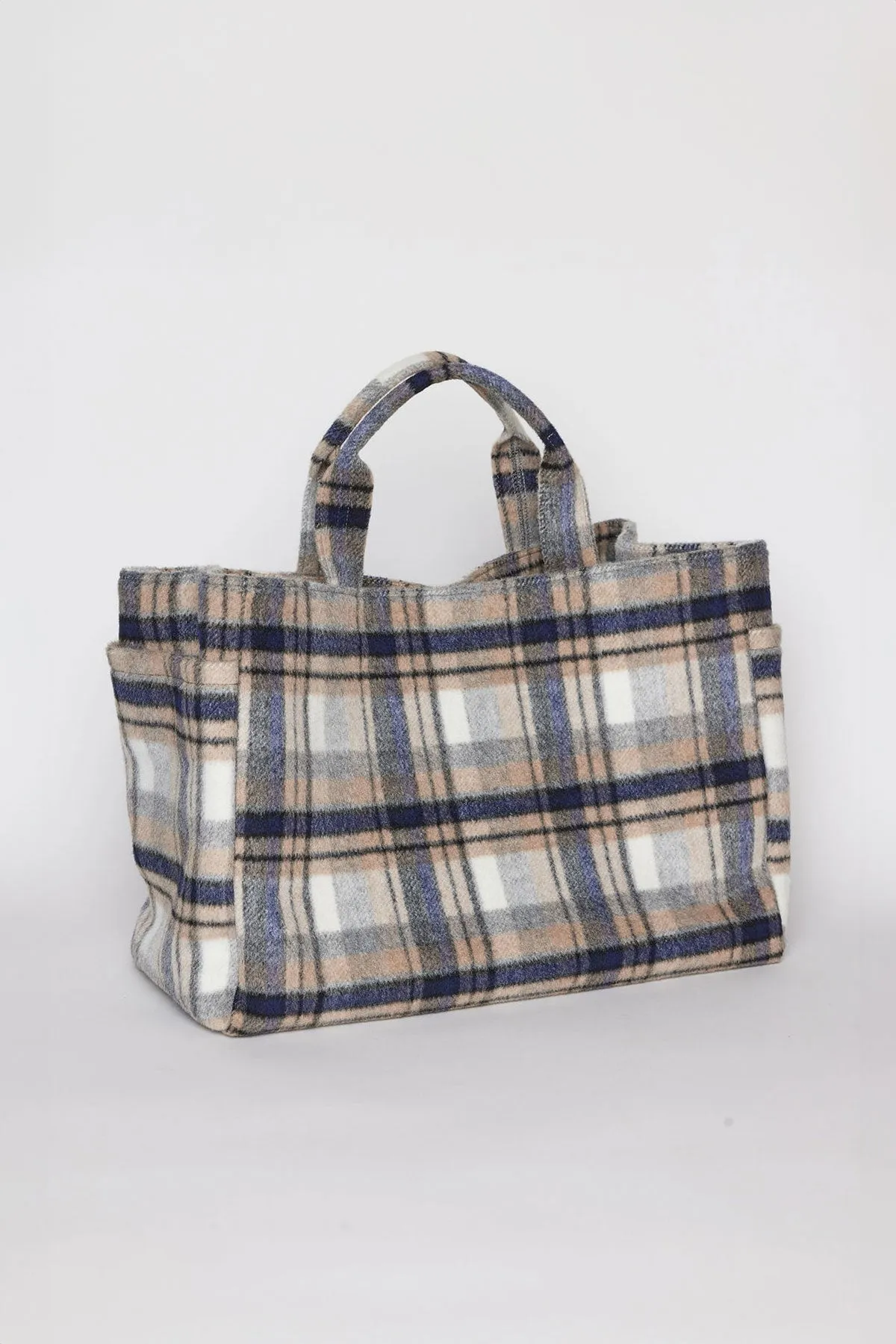 PLAID TOTE