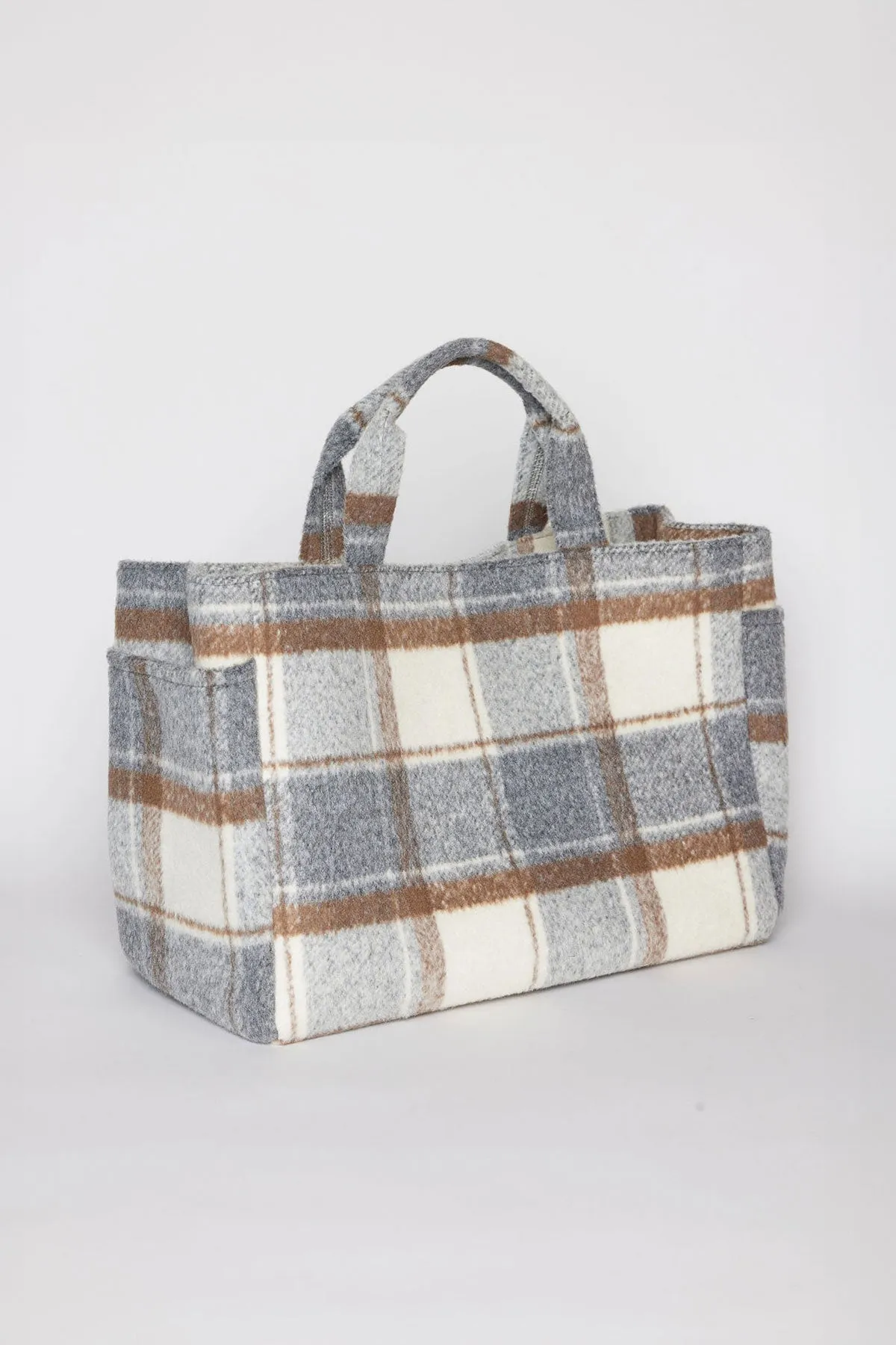 PLAID TOTE