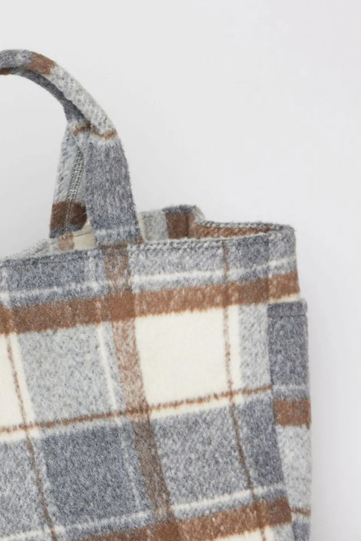 PLAID TOTE