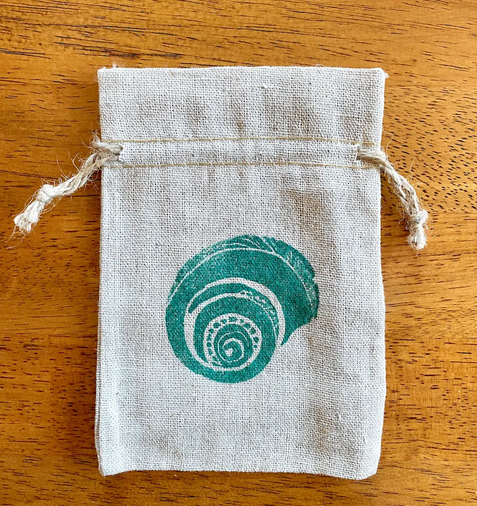 Reusable mini gift bags - Shells Collection