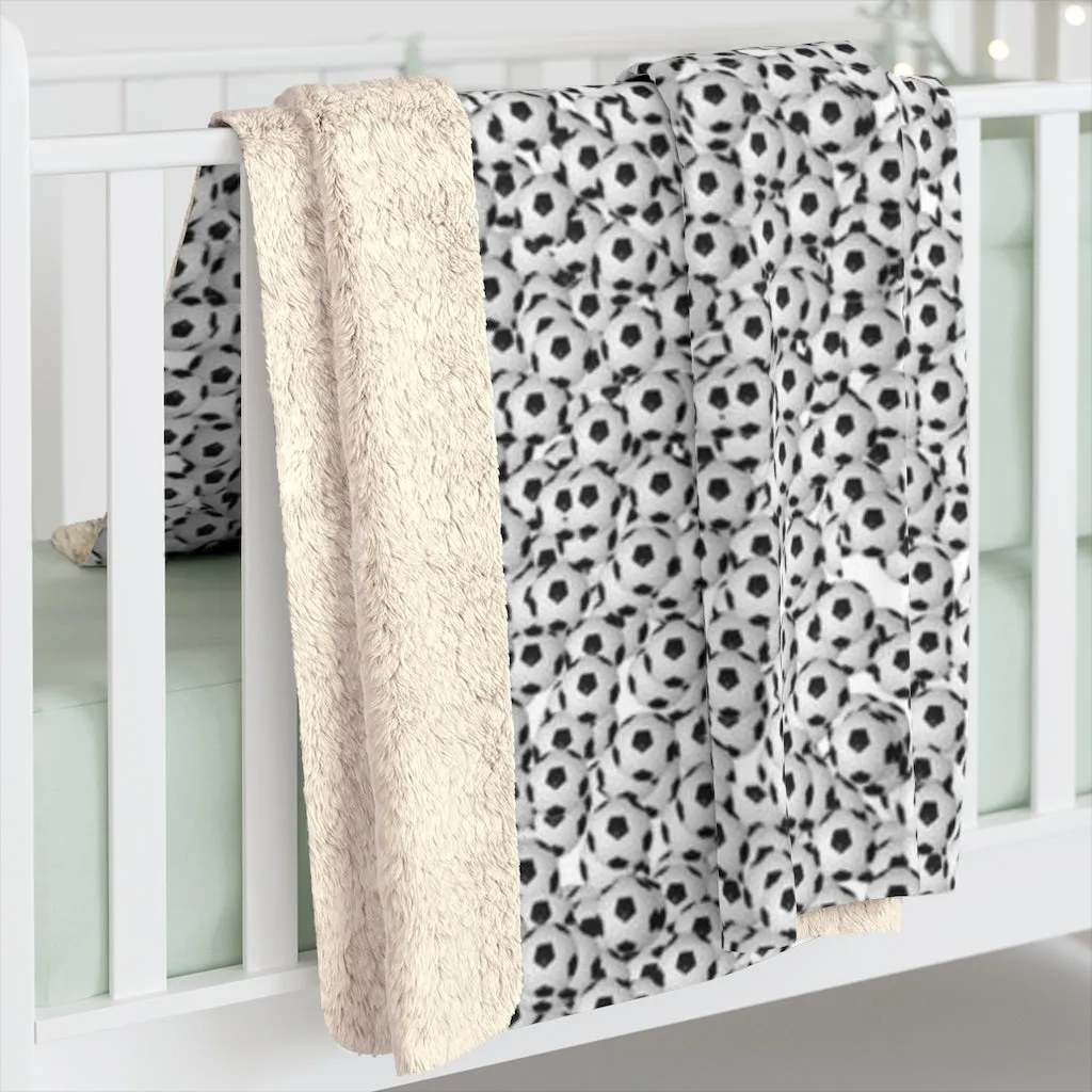 Soccer Ball Sports Sherpa Fleece Blanket - Reefmonkey