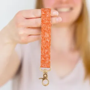 Terracotta Floral WristletKeychain