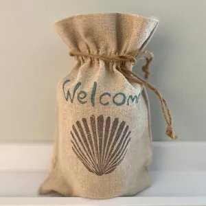 Welcome Drawstring Bag
