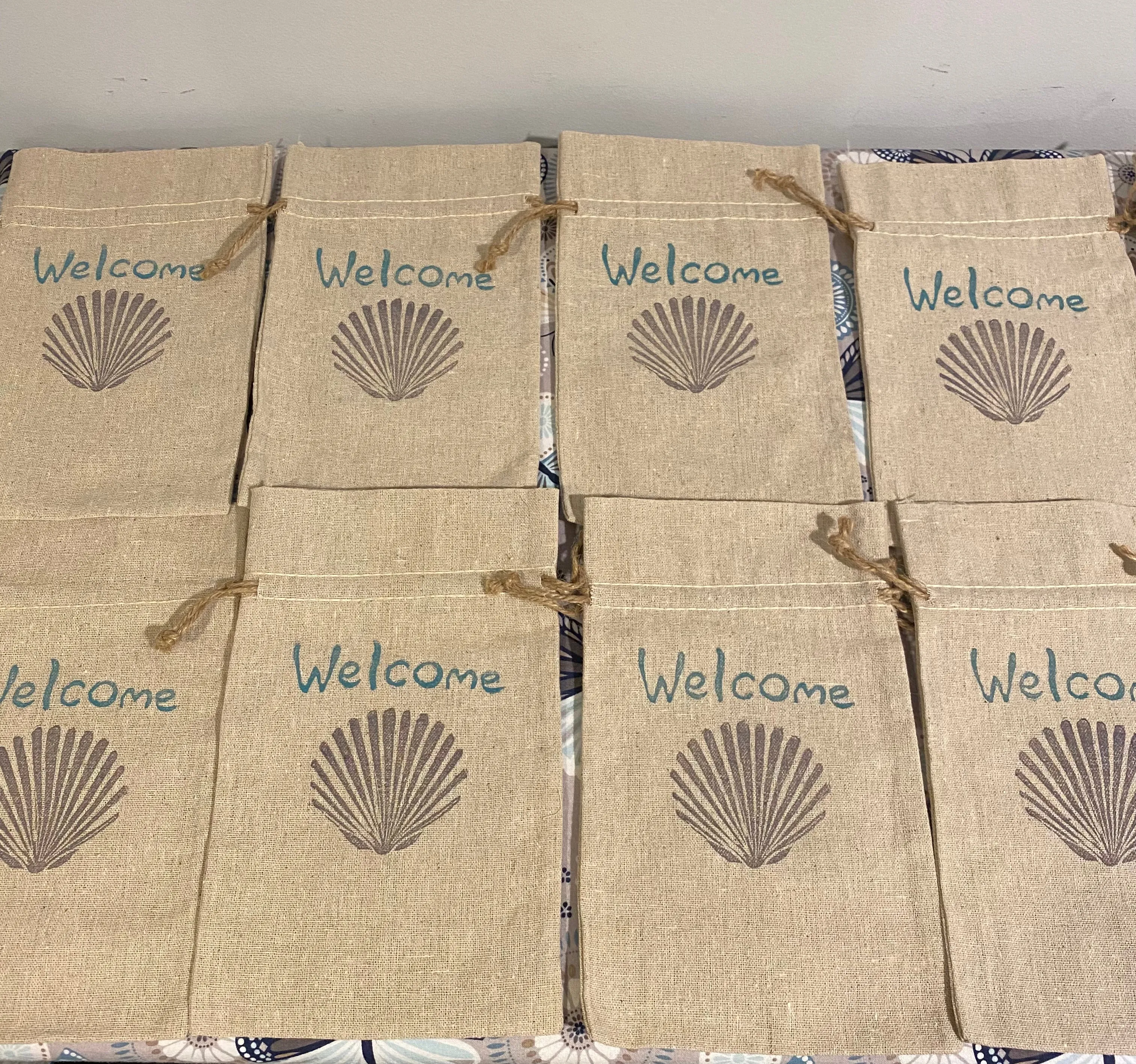 Welcome Drawstring Bag