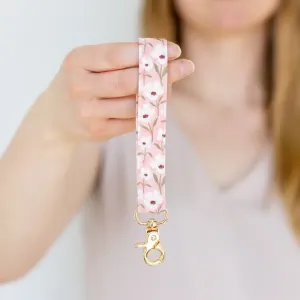 White Anemone WristletKeychain