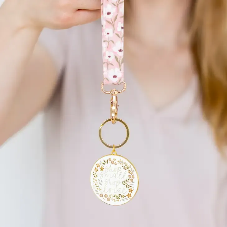 White Anemone WristletKeychain